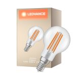 Ledvance Classic LED E14 Boll Filament Klar 3.8W 806lm - 827 Extra Varm Vit | Ersättare 60W