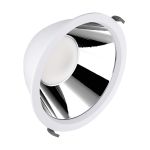 Ledvance LED Downlight Comfort Aluminium Vit 42W 5000lm 55D - 930-940 CCT | 265mm - Utskärning   250mm - IP44 - Bästa Färgåtergivning - UGR<19 - Zigbee Dimbar 