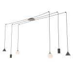 Emibig Pendellampa Fuji Stål Svart | Passande för 2x E14 - Max 10W, 2x GU10 - Max 10W, 2x GX53 - Max 10W