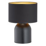Emibig Bordslampa Aspen Stål Svart | Passande för 1x E27 - Max 15W