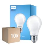 Flerpack 10x Philips Corepro LED Lampa E27 Päron Matt 10.5W 1521lm - 830 Varm Vit | Ersättare 100W