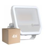 Flerpack 4x Ledvance LED Strålkastare Aluminium Vit 41//27W 6000lm 100D - 865 Dagsljus | IP66 - Symmetrisk