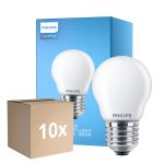 Flerpack 10x Philips Corepro LED Lustre E27 boll Matt 6.5W 806lm - 840 Kallvit | Ersättare 60W