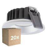 Flerpack 20x Ledvance LED Spot Air Fix Aluminium Silver 6W 510lm 36D - 930 Varm Vit | Utskärning   68mm - IP65 - Bästa färgåtergivning - Dimbar