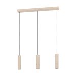 Eglo Pendellampa Caminia Stål Slipad 3x4.7W 3x345lm - 830 Varm Vit | IP20 - Inkl. 3x GU10