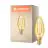 Ledvance Vintage 1906 LED E14 Kronljus Guld 2.5W 220lm - 824 Extra Varm Vit | Ersättare 25W