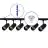 Bright Choice Komplett set 1-Fas Rail 2 Meter Svart | incl. 6x Spot + GU10 2700K 3W Dimbar + Ändkåpa, Strömkontakt och I-Anslutningsstycke