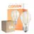 Flerpack 6x Osram LED Superstar E27 Päron Filament Klar 7.5W 1055lm - 940 Kallvit | Bästa Färgåtergivning - Dimbar - Ersättare 75W