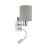 Eglo Vägglampa Pasteri Stål Satin Nickel 40 | IP20 - Inkl. Spot och Exkl. 1x E27