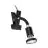 Eglo Clamp Parrini 1 Stål Svart 4.5W 345lm - 830 Varm Vit | IP20 - Inkl. 1x GU10