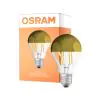 Osram Classic LED E27 Päron Filament Mirror Guld 6.5W 650lm - 827 Extra Varm Vit | Ersättare 50W