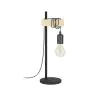 Eglo Bordslampa Townshend Stål Trä Svart Brun | IP20 - Passande för 1x E27 
