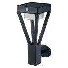 Ledvance LED Vägglampa Utomhus Endura Stil Svart 6W 550lm - 830 Varm Vit | IP44 - Rörelse- och Ljussensor