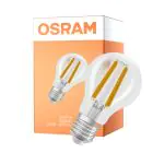 Osram Classic LED E27 Päron Filament Klar 2.2W 470lm - 840 Kallvit | Dimbar - Ersättare 40W