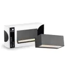 D'Lite Vägglampa Bello Svart Up & Down 12W 850lm - 830 Varm Vit| IP54