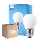 Flerpack 10x Philips Corepro LED Lustre E27 boll Matt 6.5W 806lm - 827 Extra Varm Vit | Ersättare 60W