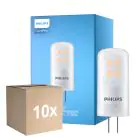 Flerpack 10x Philips CorePro LED Capsule G4 Matt 2.1W 210lm - 827 Extra Varm Vit | Dimbar - Ersättare 20W