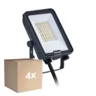 Flerpack 4x Philips LED Strålkastare Ledinaire BVP167 20W 2400lm 110D - 830-840-865 CCT | IP65 - Symmetrisk