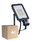 Flerpack 4x Philips LED Strålkastare Ledinaire BVP167 30W 3600lm 110D - 830-840-865 CCT | IP65 - Rörelse- och Ljussensor - Symmetrisk