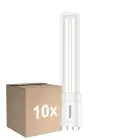Flerpack 10x Philips CorePro PL-L LED Lampa HF 8W - 840 Kallvit | 4-Stift - Ersättare 18W