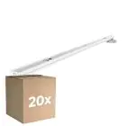 Flerpack 20x Noxion Allmänbruksarmatur Click V2 LED T8 | Passande för 2x 120cm LED Rör