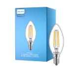 Philips Corepro LED Kronljus E14 Filament Klar 6.5W 806lm - 827 Extra Varm Vit | Ersättare 60W